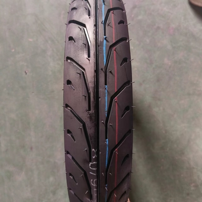 80/90-14 Pneus sem tubo para motocicletas com certificado e borracha natural de cor preta