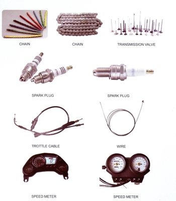 Peças sobressalentes de motocicleta cores como você precisa perfeito para reparação e substituição