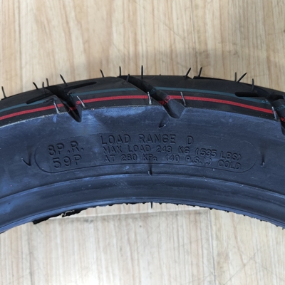 360h18 Pneus de motocicleta com 35% a 55% de teor de borracha e de aço natural de nylon