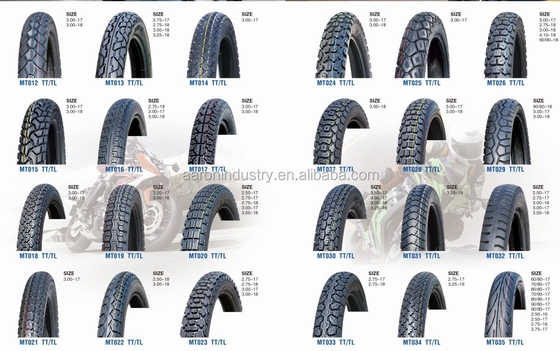 500% alongamento e 10,5 MPA resistência à tração pneu de motocicleta 90/90-19 para desempenho