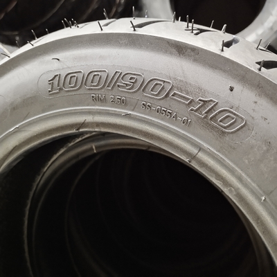 6pr/8pr Teor de borracha Tipo tubo pneus de motocicleta sem tubo 100/90-10 com competitivo