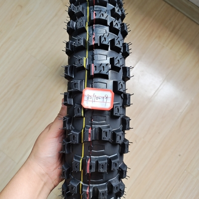 Pneus para motocicletas de corrida 80/100-19 com classificação Ply 6pr/8pr e 35%-55% de teor de borracha