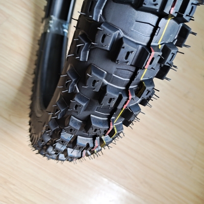 Pneus para motocicletas de corrida 80/100-19 com classificação Ply 6pr/8pr e 35%-55% de teor de borracha