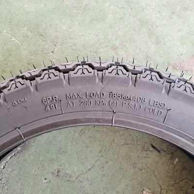 80/100-14 14 polegadas pneu sem tubo de motocicleta feito de borracha natural e aceitável OEM