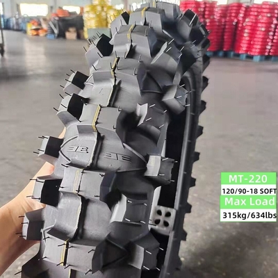 6PR/8PR Pneus para motocicleta para uso off-road 120/90-18 120/100-18 com pressão de ar de 280kpa