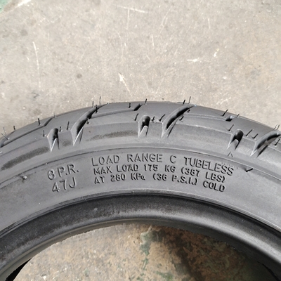 Pneus sem tubo para motocicletas 3.50-10 3.00-10 com matéria-prima de aço de nylon de borracha natural
