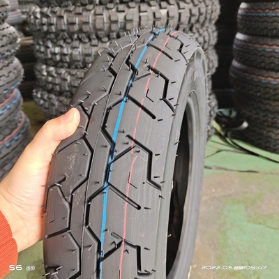 Pneus de motocicleta de 10 polegadas 110/90-10 6 Ply Rate com borracha preta e 35%-55% de conteúdo de borracha