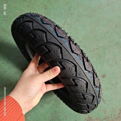 Pneus sem tubos para motocicletas 3.50-10 com cor preta e borracha natural