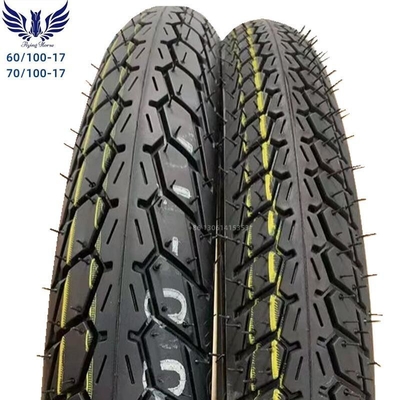 Caixa de pneus de carga do porto de Qingdao para pneus de motocicleta IRC 60/100-17 70/100-17 Incluído