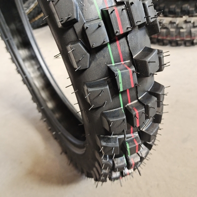Pneus de motocicletas sem tubo de nylon de borracha natural direta 4.10-18 para rodas e pneus de motocicletas