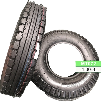 Durabilidade 4.00-8 Pneus de motocicletas para scooters 6PR/8PR Ply Rating 35%-55% Conteúdo de borracha