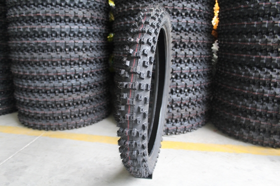 6PR/8PR Ply Rate 80/100-21 Pneus de corrida para todo-o-terreno 35%-45% Teor de borracha para bicicletas de terra