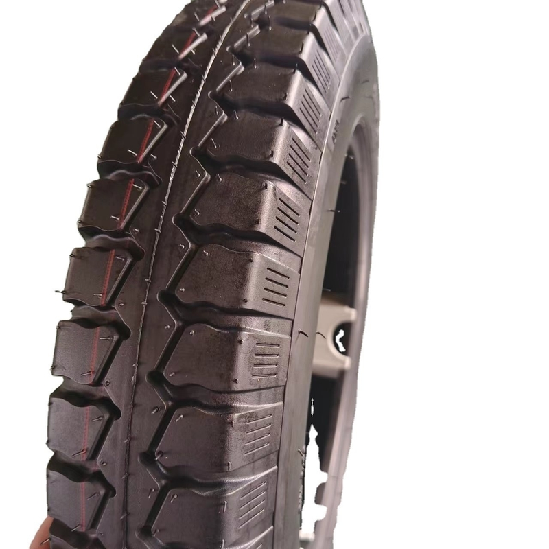 Pneus de motocicletas 4.00-12 para substituição/reparação feitos de material natural de aço de borracha de nylon