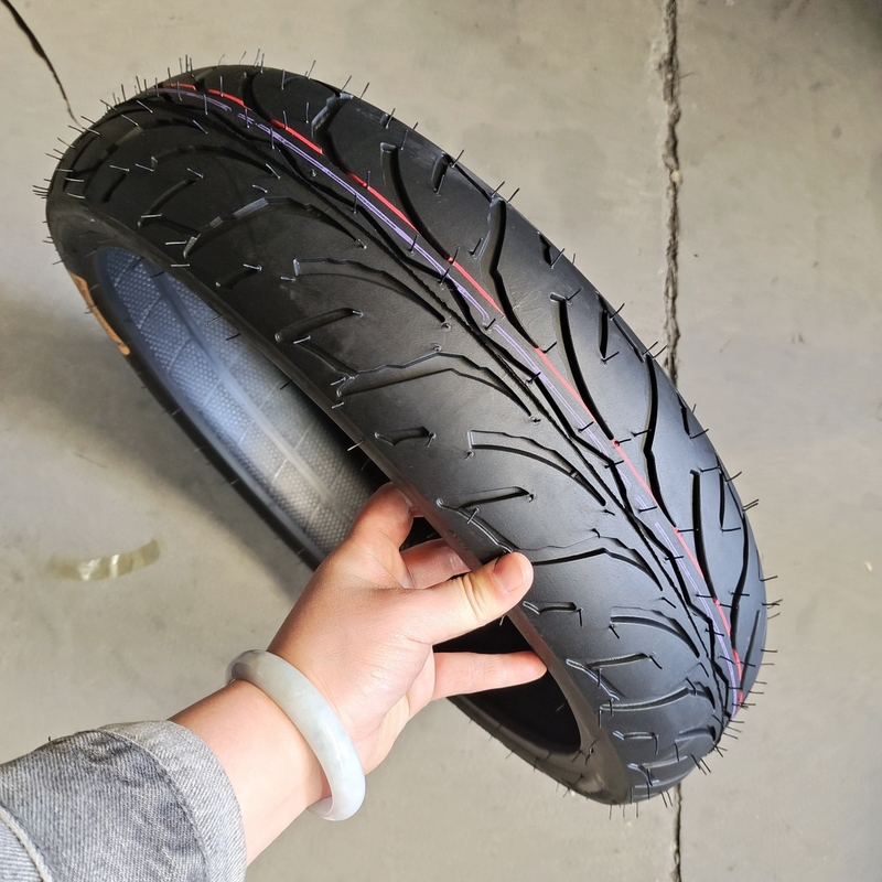 Caixa de pneu sem tubo de aço natural de nylon para motocicleta 100/80-17 6PR