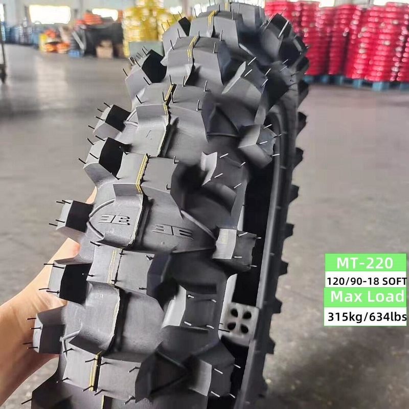 6PR/8PR Pneus para motocicleta para uso off-road 120/90-18 120/100-18 com pressão de ar de 280kpa