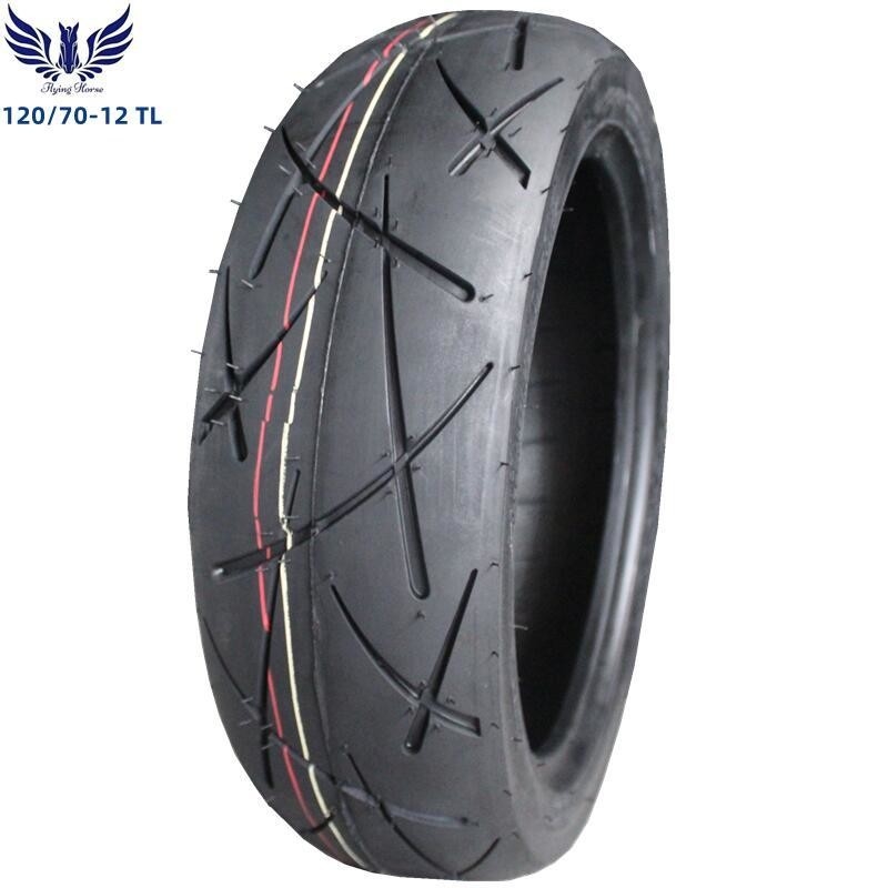 Taxa de dobragem 6PR/8PR Caixa de pneus de motocicletas Tubos de pneus 120/70-12 120.70.12 120/70/12
