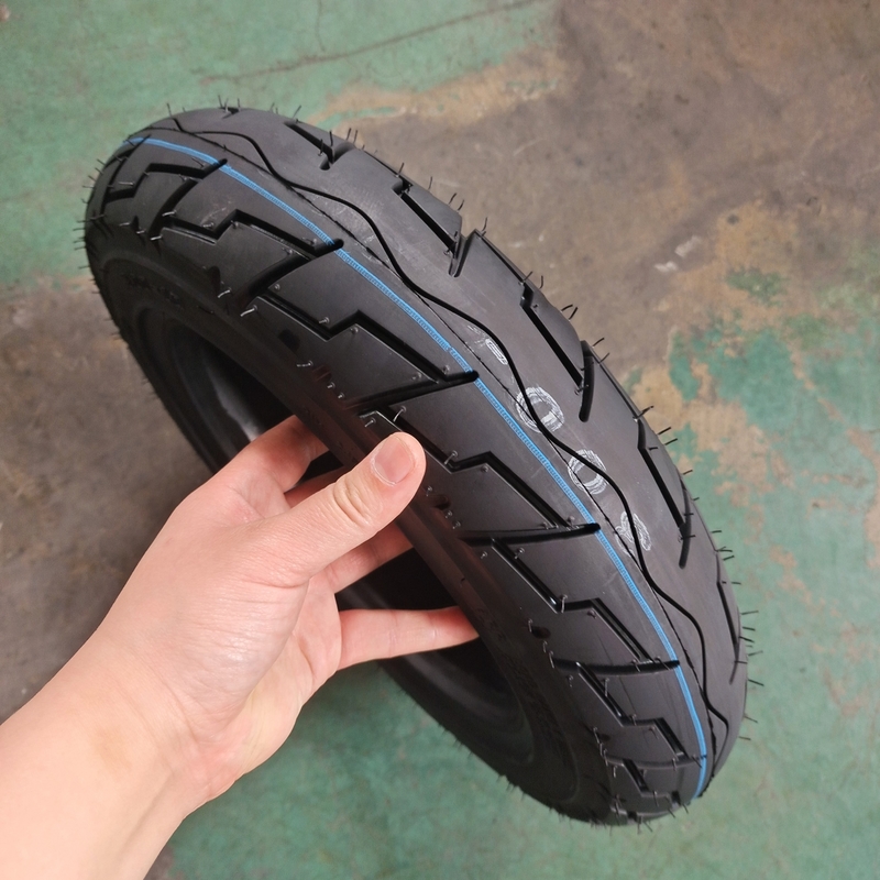Pneus sem tubo para motocicletas 3.50-10 3.00-10 com matéria-prima de aço de nylon de borracha natural