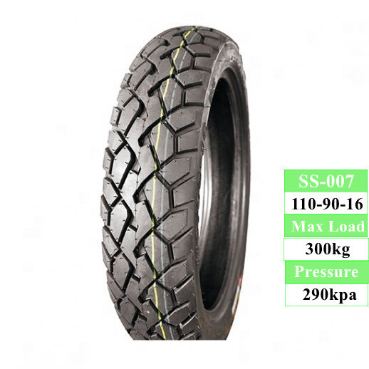 Capacidade de produção 5000pcs por dia 110/90 16 Pneus de motocicleta sem tubo com carcaça de pneus