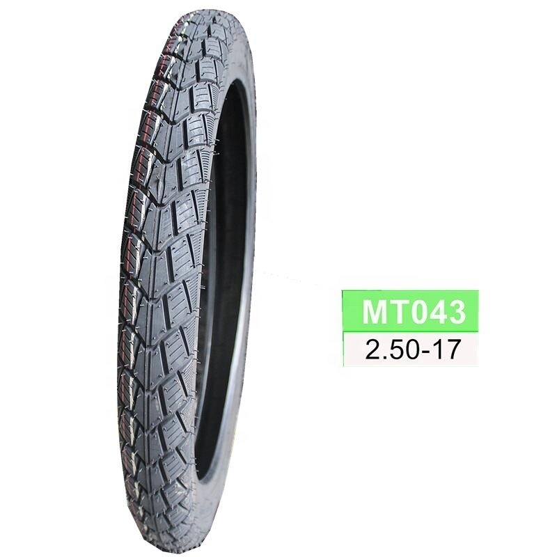 6PR/8PR Pneus sem tubos para motocicletas 250x17 250 17 250-17 com 35% a 55% de teor de borracha