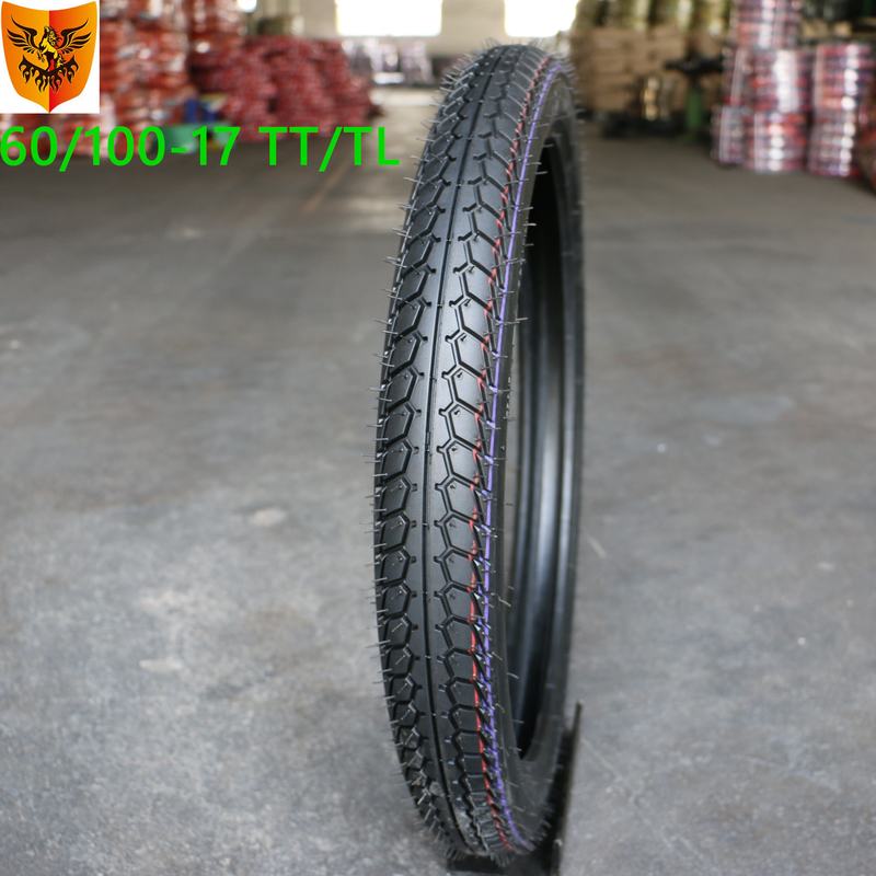 6 PR Ply Rating Heavy Duty 60/100-17 Pneus de motocicleta para sua motocicleta
