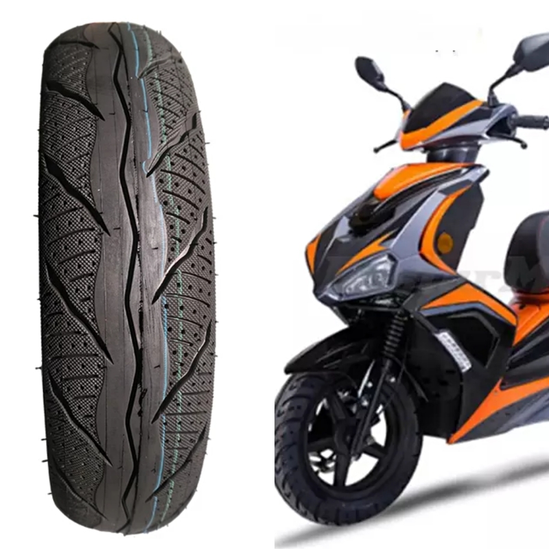 Pneus sem tubos de moto de 10 polegadas 3.50-10 6PR/8PR Carga QTY/40'HQ 13000PCS para pesado