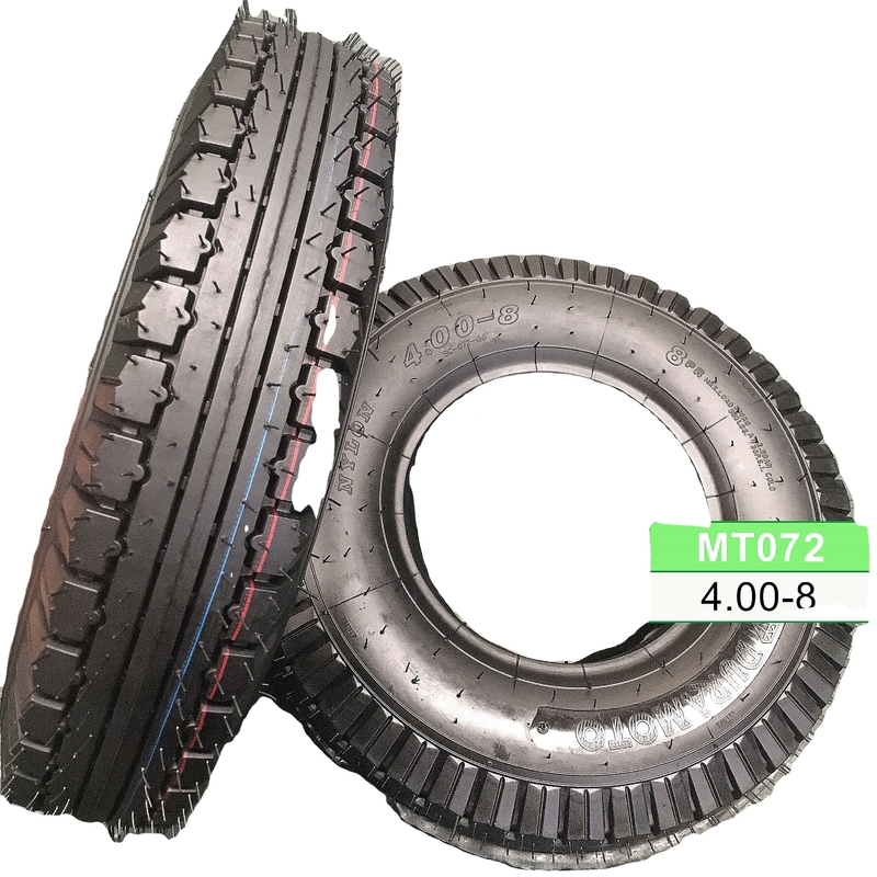 Durabilidade 4.00-8 Pneus de motocicletas para scooters 6PR/8PR Ply Rating 35%-55% Conteúdo de borracha