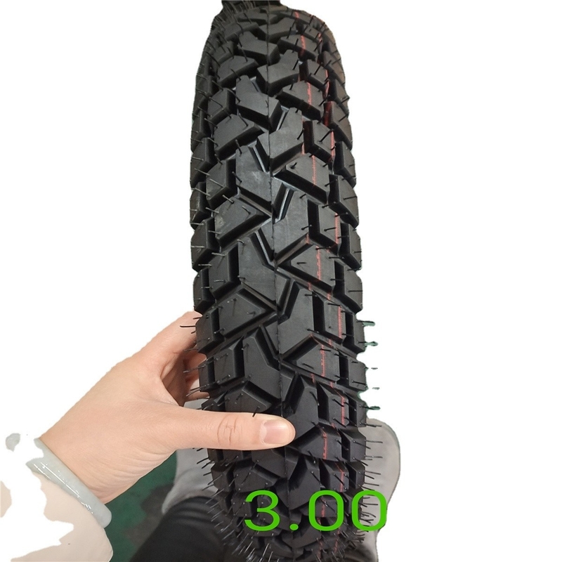 3.00-17 Super Run Pneus de motocicleta com design de padrão profundo e carcaça de pneu durável