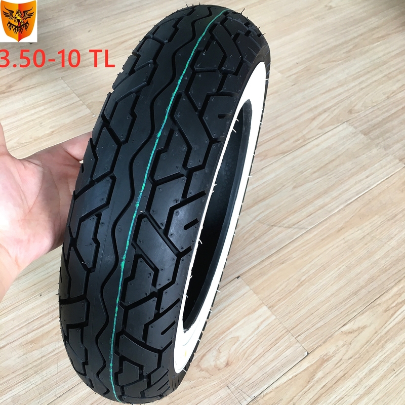 Porto de Qingdao Carregamento 350-10 pneu de scooter elétrico para motocicleta pneu sem tubo 10 polegadas